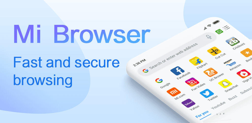 مرورگر شیائومی Mi Browser
