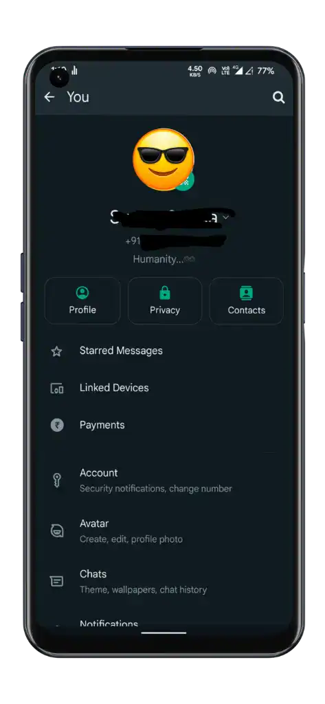 واتساپ جیبی GBWhatsApp - اسکرین‌شات 5