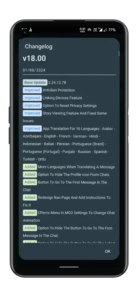 واتساپ جیبی GBWhatsApp - اسکرین‌شات 6