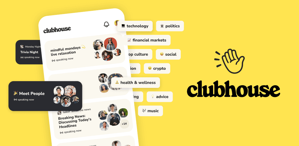 دانلود برنامه کلاب هاوس جدید برای اندروید Clubhouse