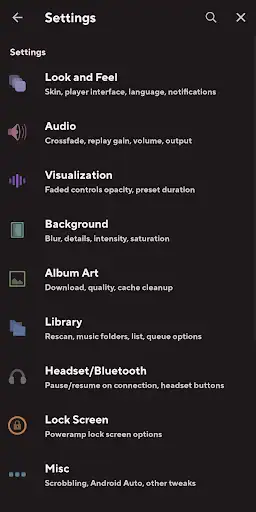 پاور ای ام پی Poweramp Music Player - اسکرین‌شات 8