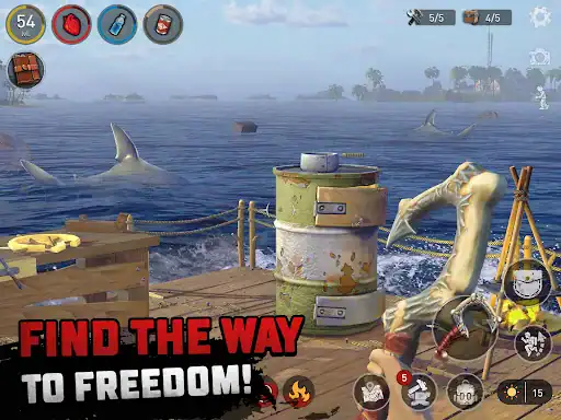 بقا در اقیانوس Raft Survival - اسکرین‌شات 16