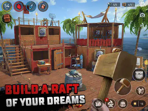 بقا در اقیانوس Raft Survival - اسکرین‌شات 17
