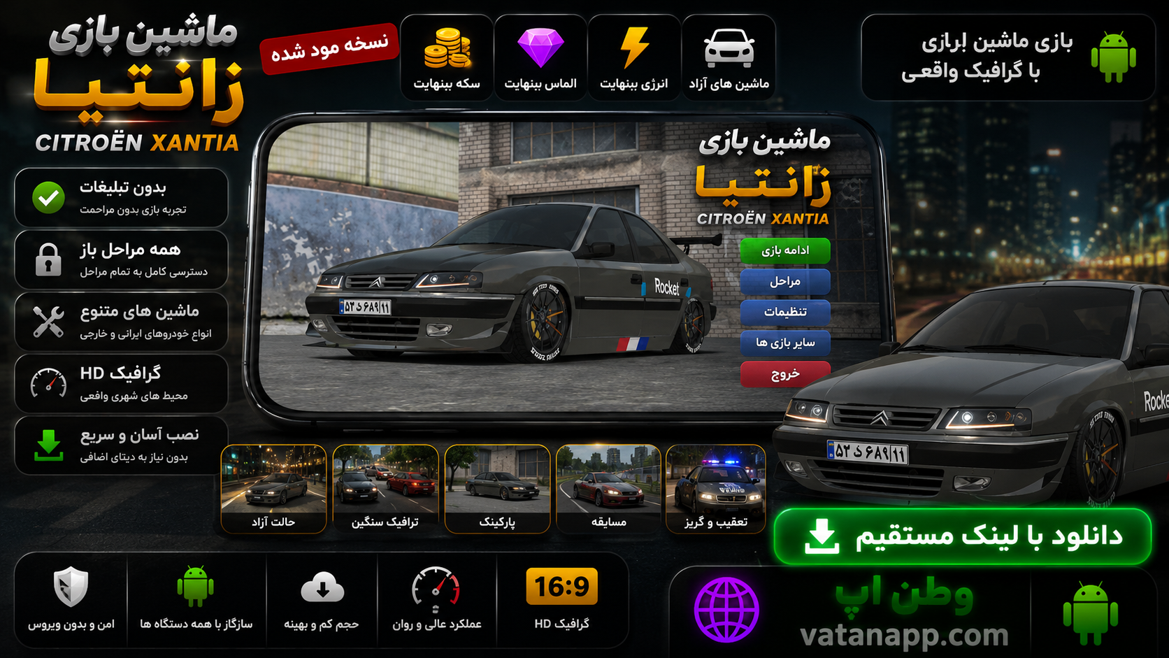 ماشین باز زانتیا Citroën Xantia