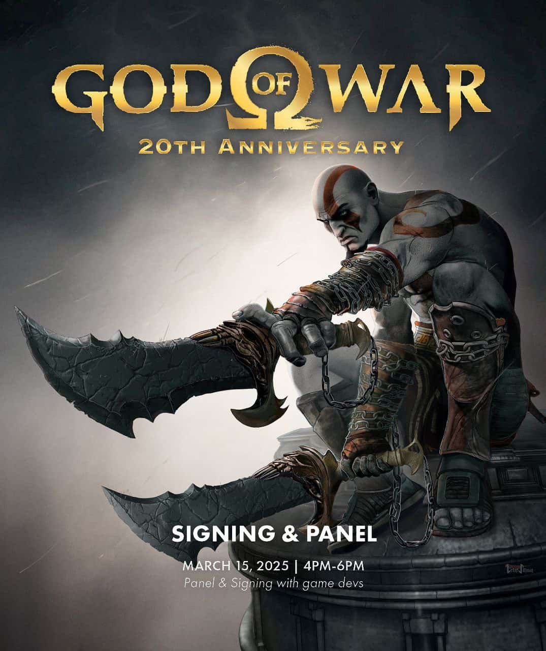 glcxuiiwqaauynk در تاریخ ۱۵ مارس جشن بیستمین سالگرد God of War برگزار خواهد شد + طرح هنری جدید - گیمفا