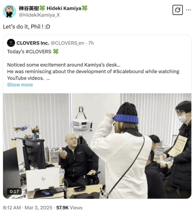 تصویر صفحه 2025 03 04 001740 هیدکی کامیا از علاقه خود به توسعه دوباره عنوان کنسل شده Scalebound می گوید - گیمفا