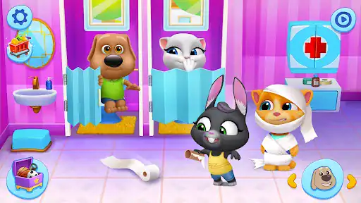 تام سخنگو با دوستان My Talking Tom Friends - اسکرین‌شات 2