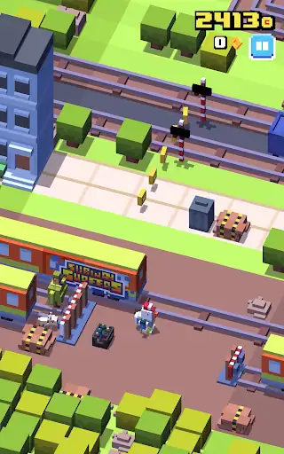 جاده های پر خطر Crossy Road - اسکرین‌شات 1