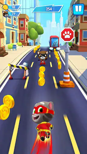 دوندگی تام سخنگو Talking Tom Hero Dash - اسکرین‌شات 2