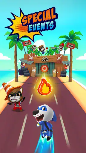 دوندگی تام سخنگو Talking Tom Hero Dash - اسکرین‌شات 4