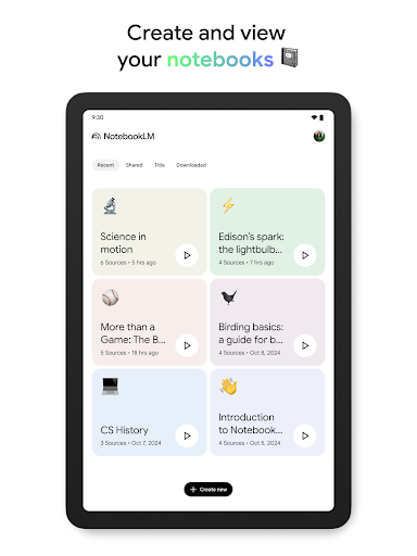 نوت بوک ال ام Google NotebookLM - اسکرین‌شات 8