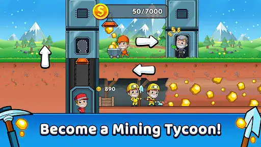 معدن دار Idle Miner Tycoon - اسکرین‌شات 1