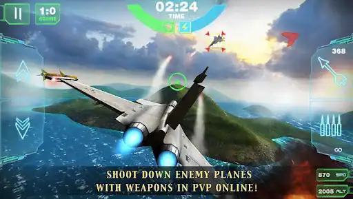 شبیه ساز مبارزات هوایی Air Combat Online - اسکرین‌شات 2