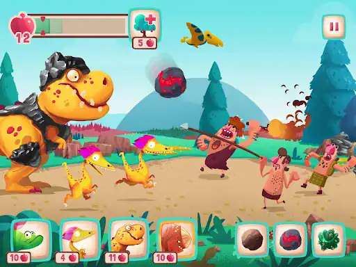دفاع دایناسور ها Dino Bash - اسکرین‌شات 6