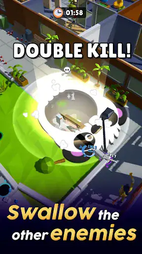 نبرد گوال ها Hole.io - اسکرین‌شات 7