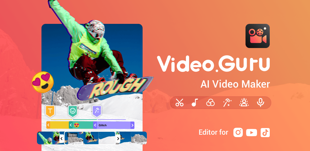دانلود برنامه ویدیو میکر مود شده ویرایش فیلم Video Maker – Video.Guru