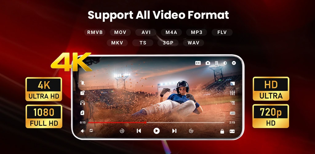 دانلود برنامه پخش کننده ویدیو هوشمند اندروید مود شده HD Video Player