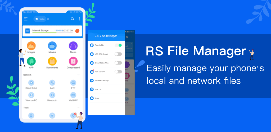 دانلود برنامه ار اس فایل منیجر پرو مدیریت فایل اندروید RS File Manager Pro