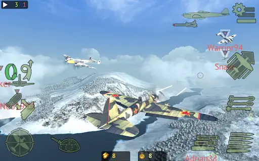نبرد هواپیماهای جنگی Warplanes: Online Combat - اسکرین‌شات 10