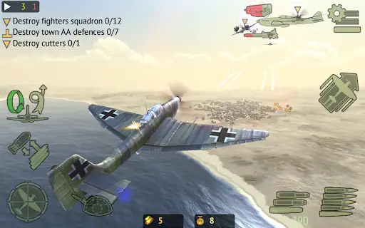 نبرد هواپیماهای جنگی Warplanes: Online Combat - اسکرین‌شات 13