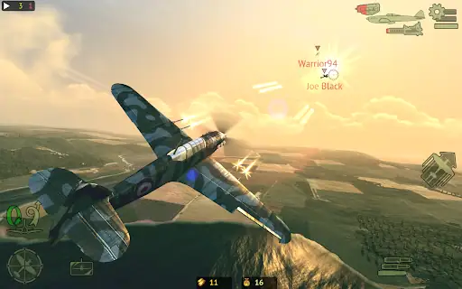 نبرد هواپیماهای جنگی Warplanes: Online Combat - اسکرین‌شات 17