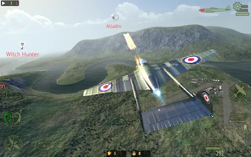 نبرد هواپیماهای جنگی Warplanes: Online Combat - اسکرین‌شات 19