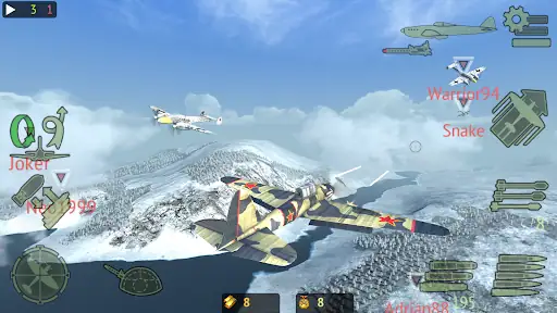 نبرد هواپیماهای جنگی Warplanes: Online Combat - اسکرین‌شات 2