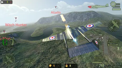 نبرد هواپیماهای جنگی Warplanes: Online Combat - اسکرین‌شات 3