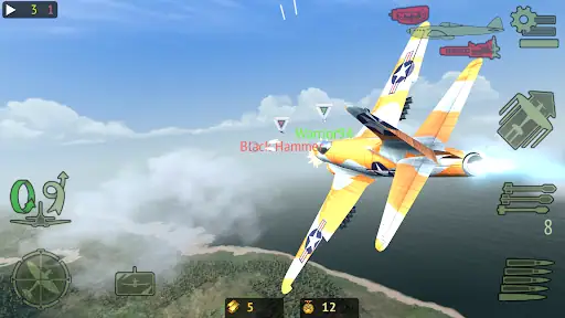 نبرد هواپیماهای جنگی Warplanes: Online Combat - اسکرین‌شات 4