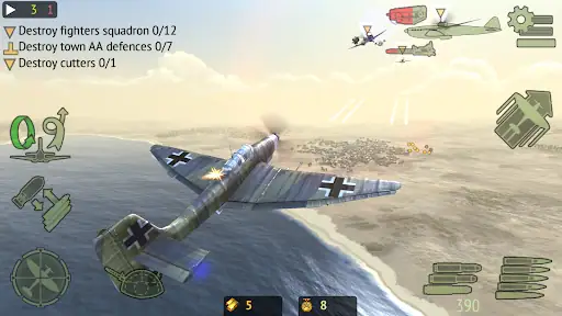 نبرد هواپیماهای جنگی Warplanes: Online Combat - اسکرین‌شات 5