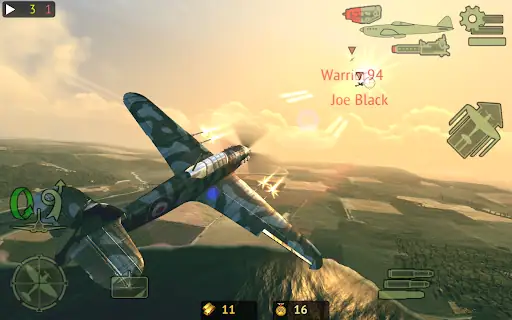 نبرد هواپیماهای جنگی Warplanes: Online Combat - اسکرین‌شات 9