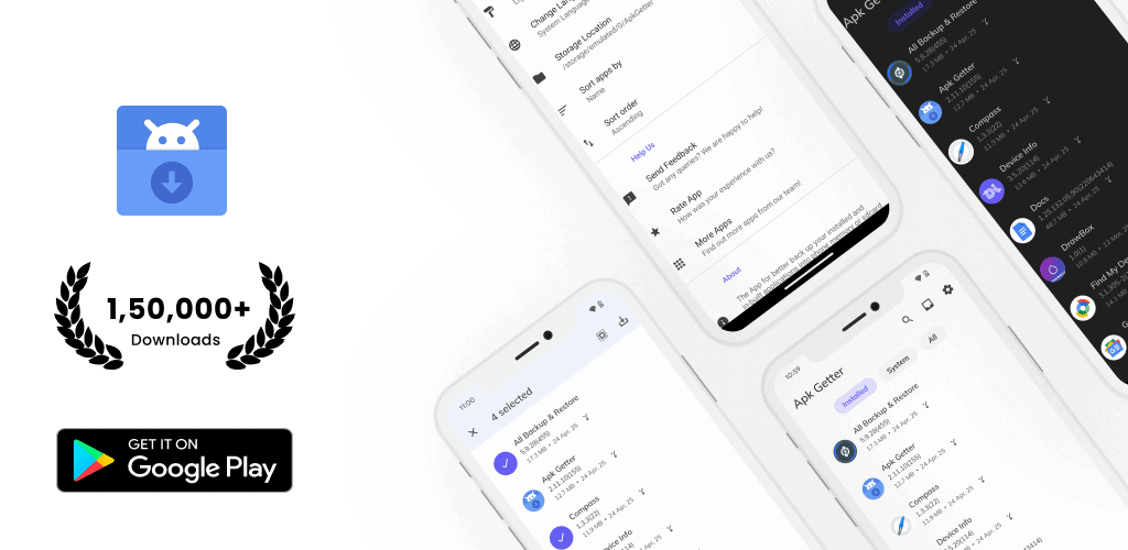 دانلود برنامه استخراج کامل فایل های اندروید از گوشی Apk Getter - Extractor
