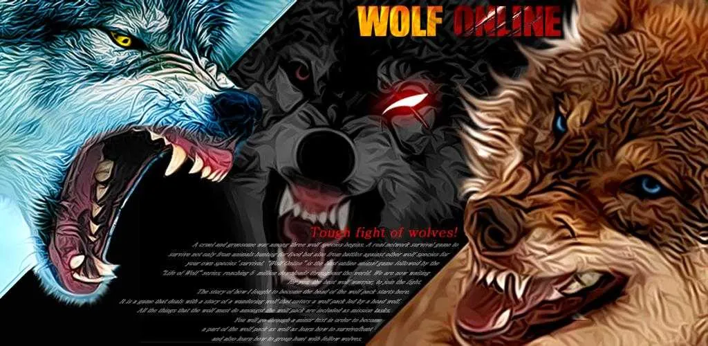 دانلود شبیه ساز گرگ آنلاین ماجرایی جذاب اندروید+مود Wolf Online