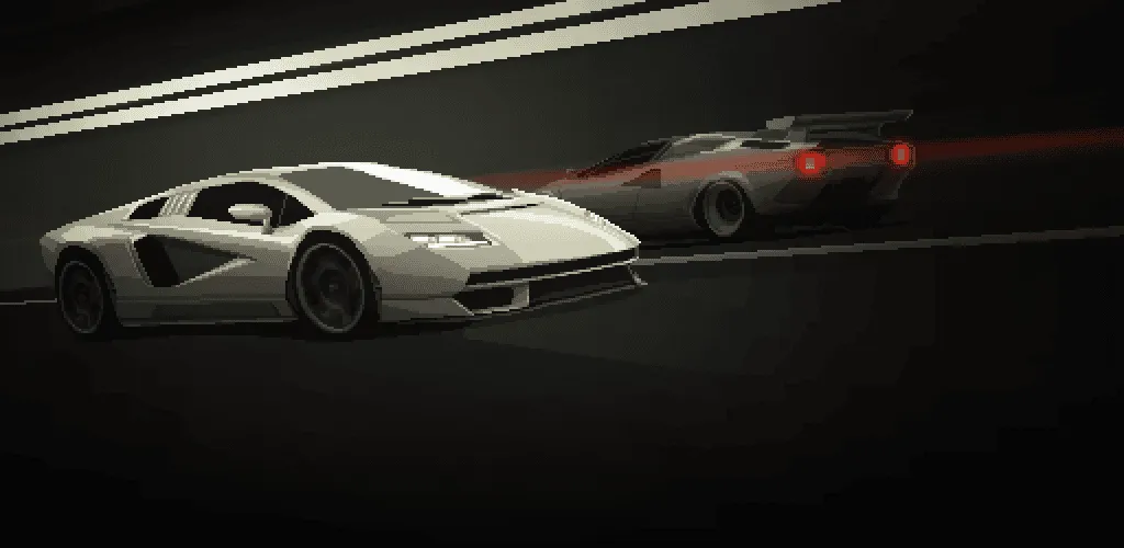 دانلود بازی مسابقات پیکسلی رانندگی حرفه ای +مود ⭐ APEX Racer